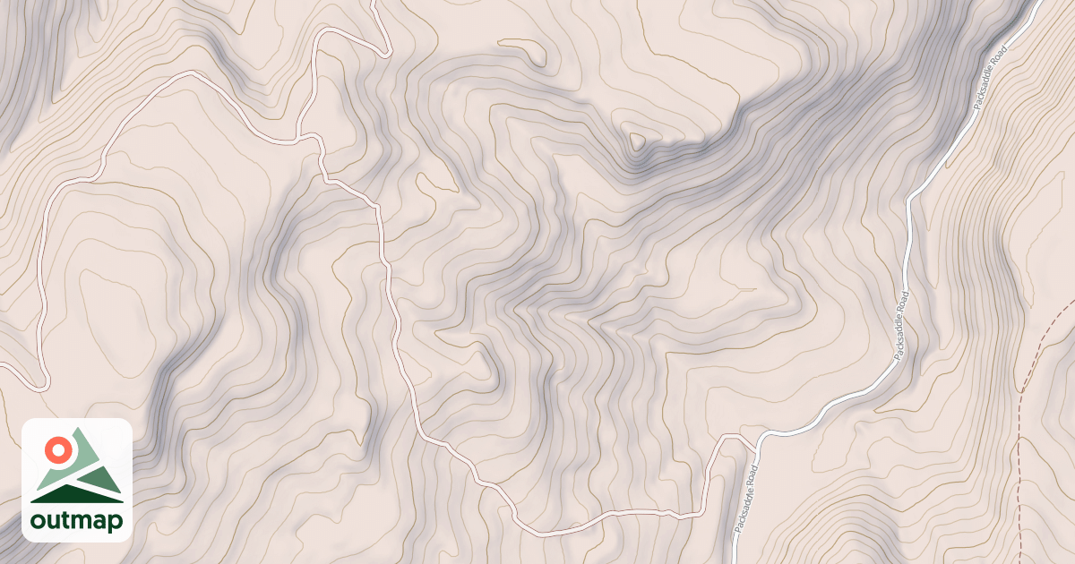Map of PACKSADDLE DAM