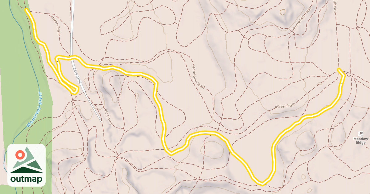 Map of Hemlock Trail