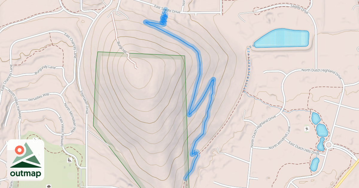 Map of Burgi Hill Trail
