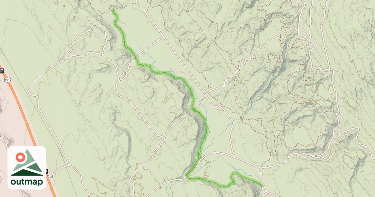 Map of Jurassic Trail