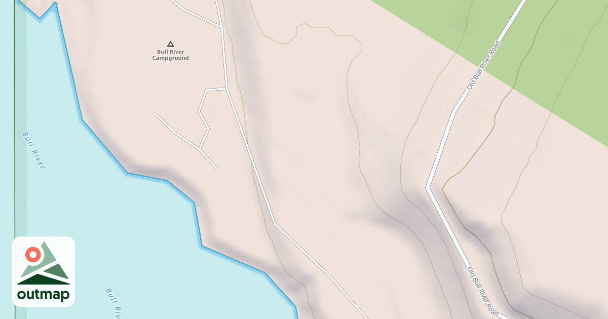 Map of BULL RIVER CAMPGROUND B
