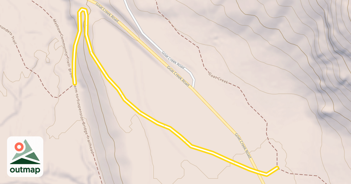 Map of Goat Creek Cutoff