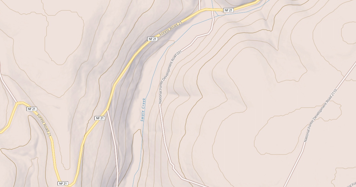 Map preview of USFS National Forest System Roads {04AB601A-52CB-42B5-9869-725AADAA9B70}
