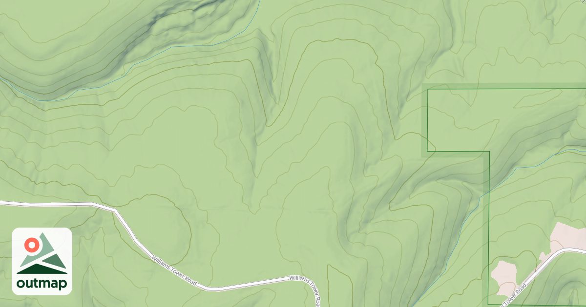 Map of EAST GYP. W. RD