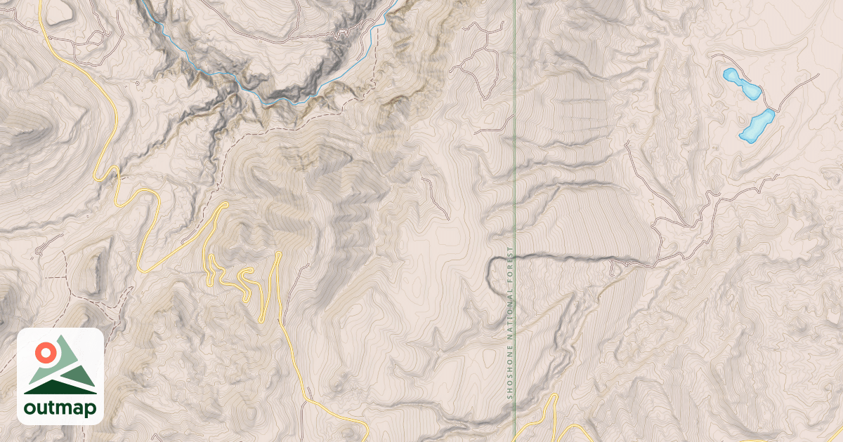 Map of BALD RIDGE