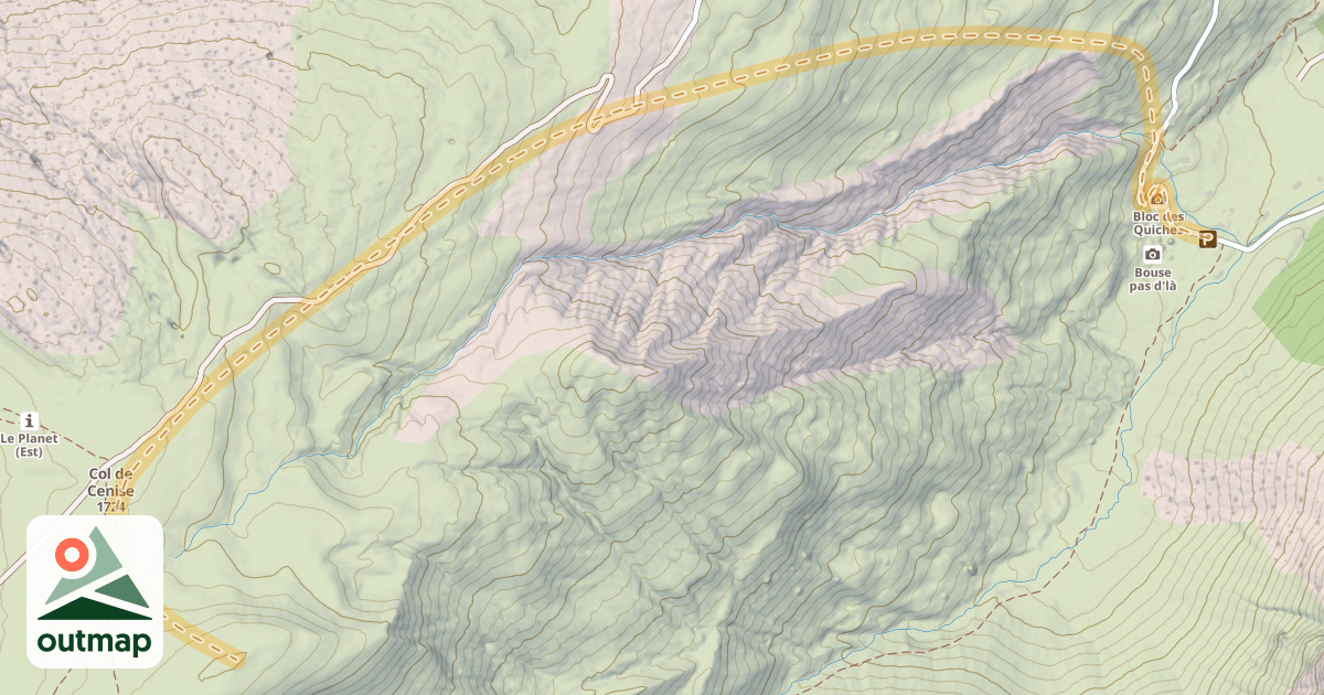 Map of Col de Cenise — La Pellaz