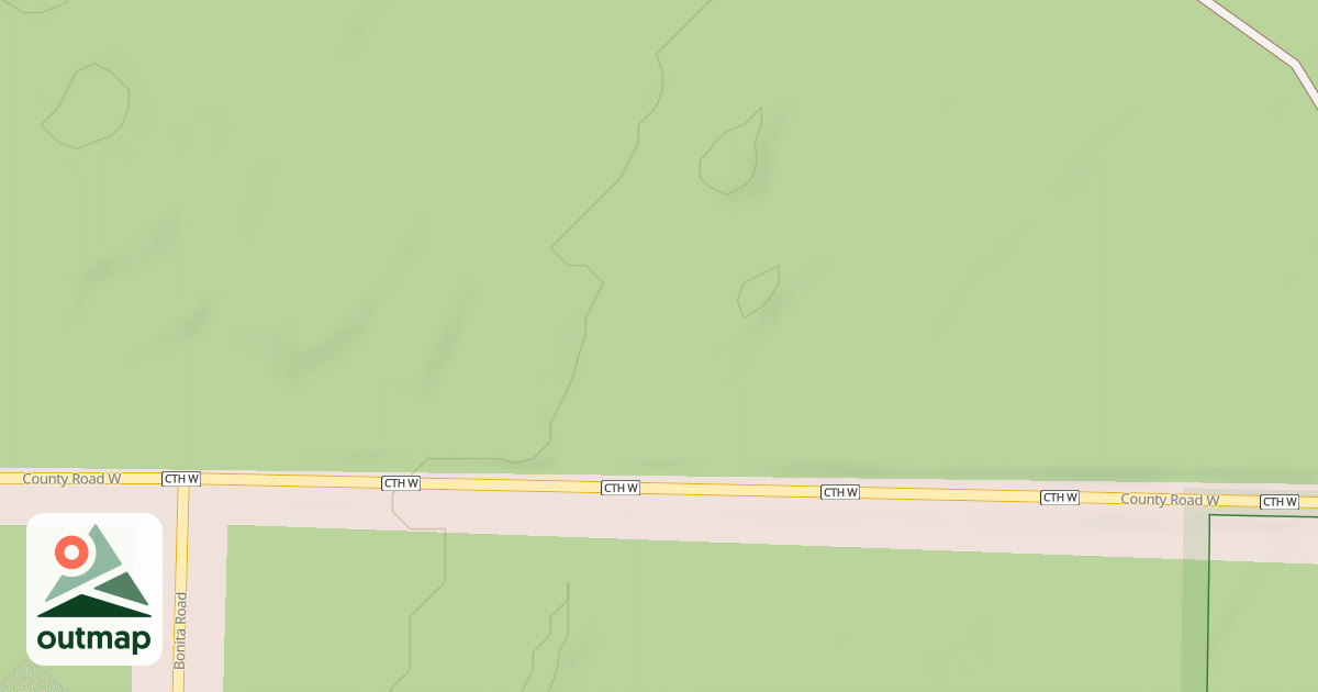 Map of COUNTY W SPUR