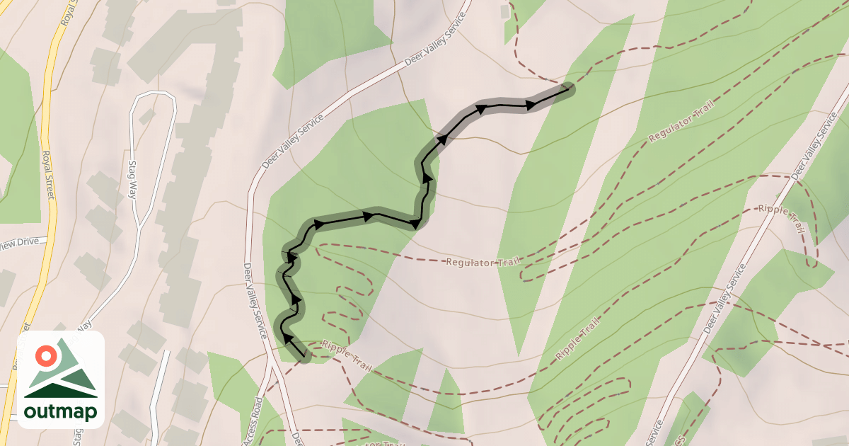 Map of Upper Devo Trail