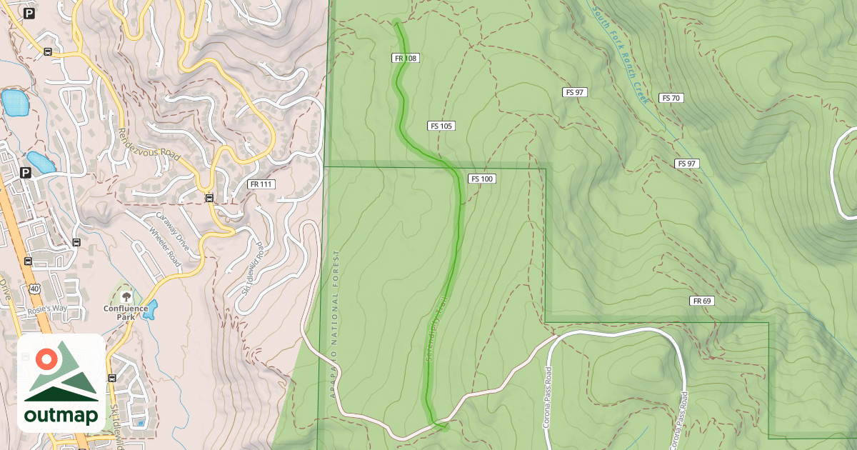 Map of Serendipity Trail