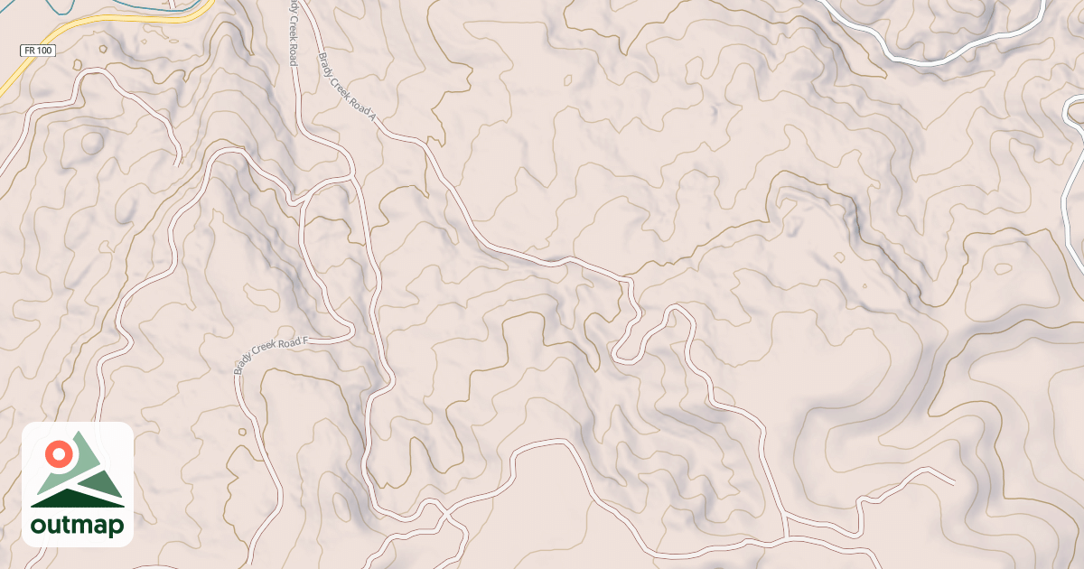 Map of BRADY CREEK A