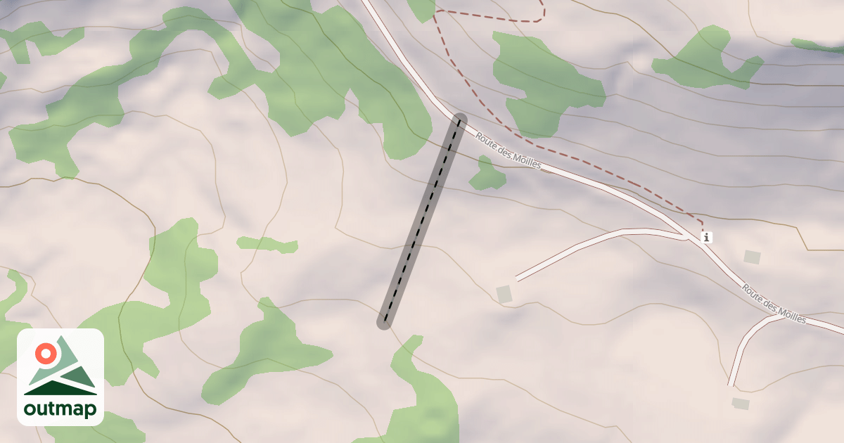 Map of (abandonné) piste