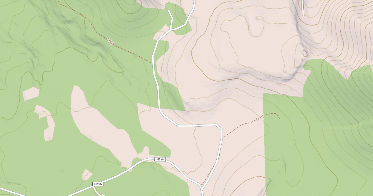 Map preview of USFS National Forest System Roads {33AC79C2-5429-42F9-B136-DCA2CD8276FE}