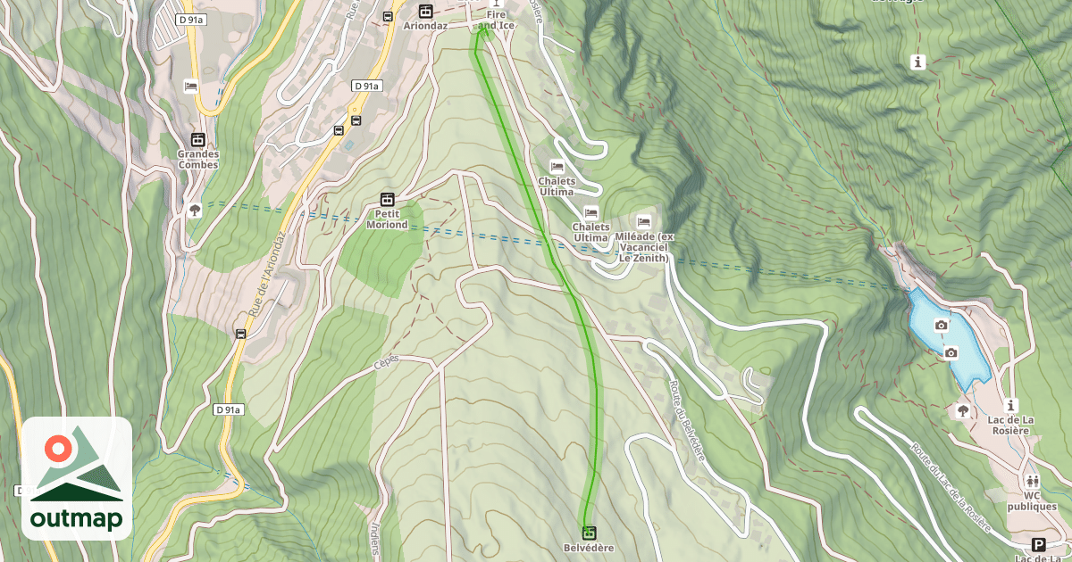 Map of Belvedere
