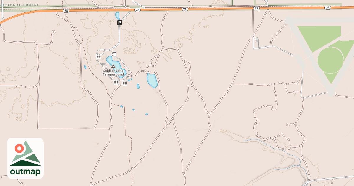Map of EAST SOLDIER LAKE