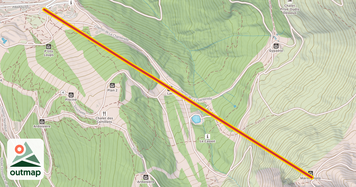 Map of Chamois