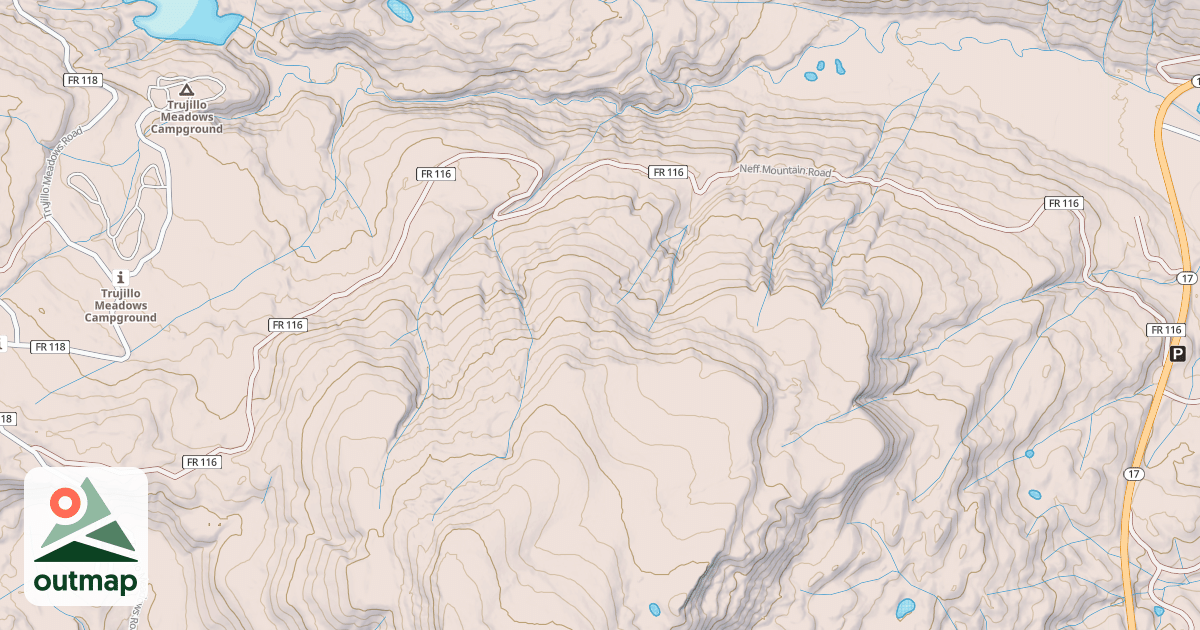 Map of NEFF MTN