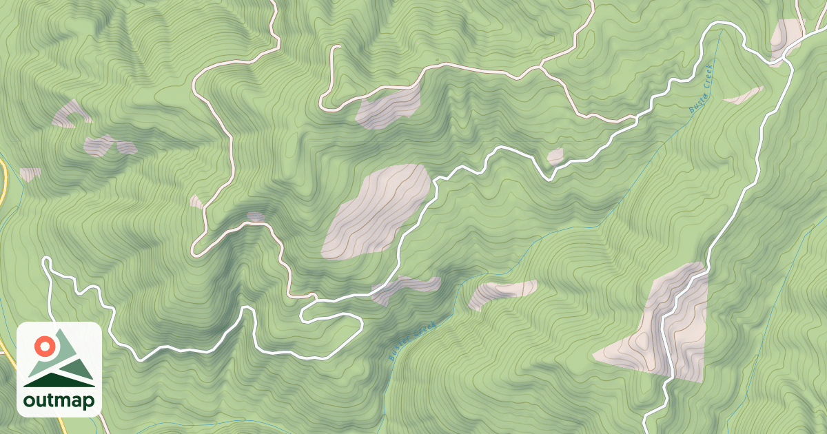 Map of BUSTER BUTTE