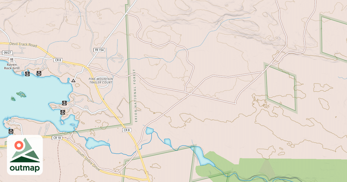 Map of GUNFLINT SNOWMOBILE