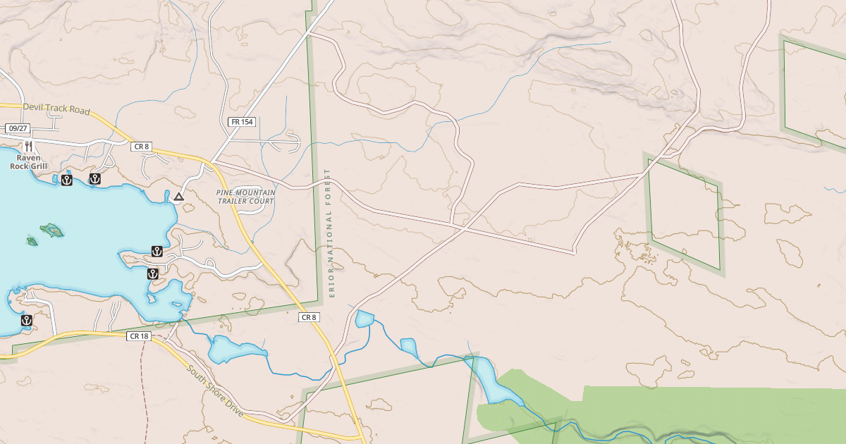 Map preview of GUNFLINT SNOWMOBILE