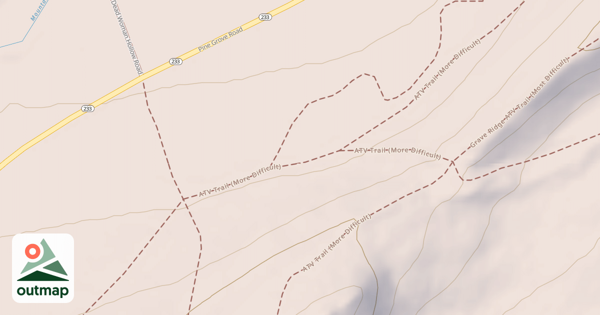 Map of Michaux State Forest - ATV Trail System