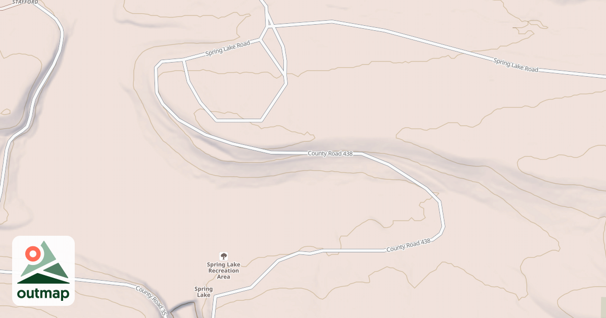 Map of SPRING LAKE REC AREA MAIN ROAD