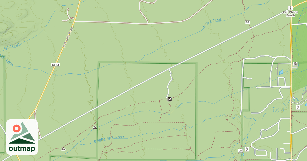 Map of USFS Motor Vehicle Use Map Roads {57C4BE7C-D605-4258-BBC5-4E29C5C8937F}