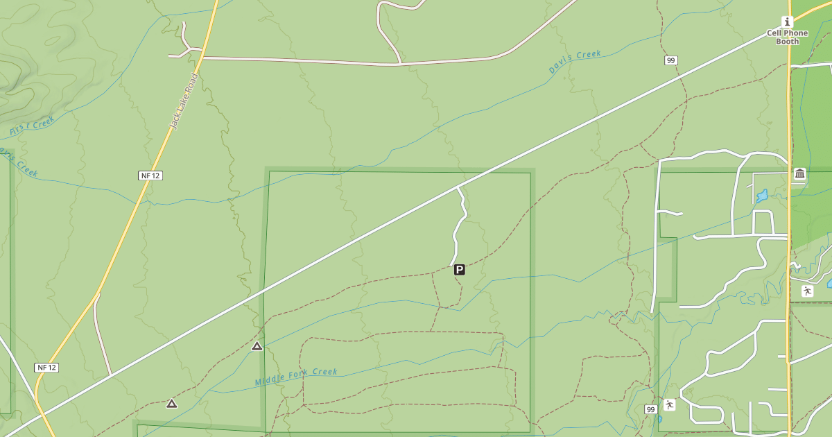 Map preview of USFS Motor Vehicle Use Map Roads {57C4BE7C-D605-4258-BBC5-4E29C5C8937F}