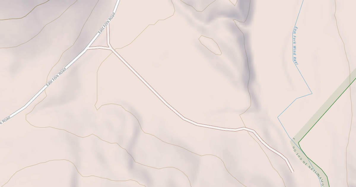 Map preview of EAST FORK CANYON