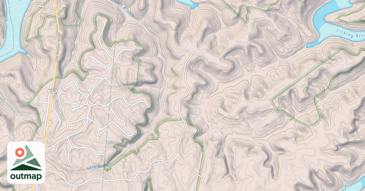 Map of LONG RIDGE in Morgan