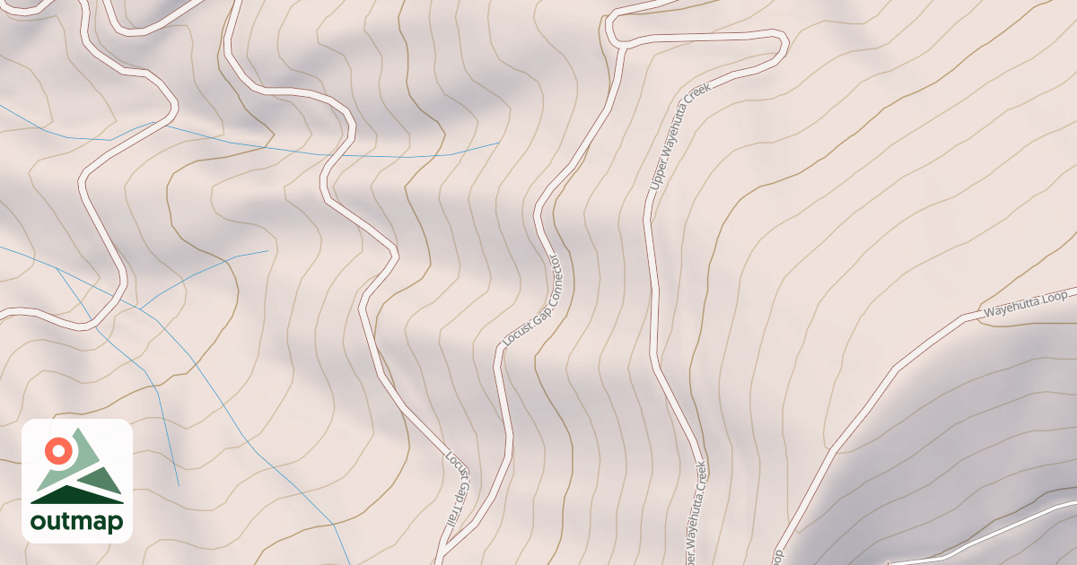Map of LOCUST GAP CONNECTOR