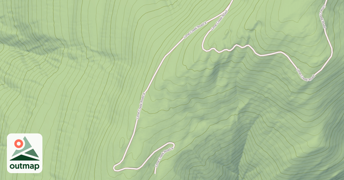 Map of LIME CREEK A