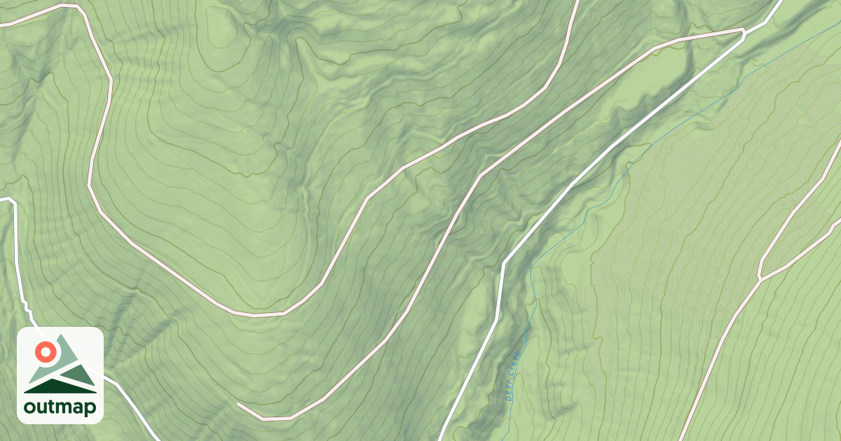 Map of LOWER DEER RUBY