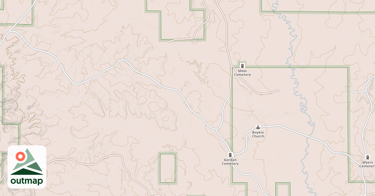 Map of BOYKIN CHURCH