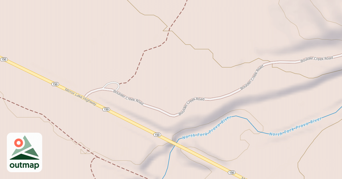 Map of BOULDER CREEK