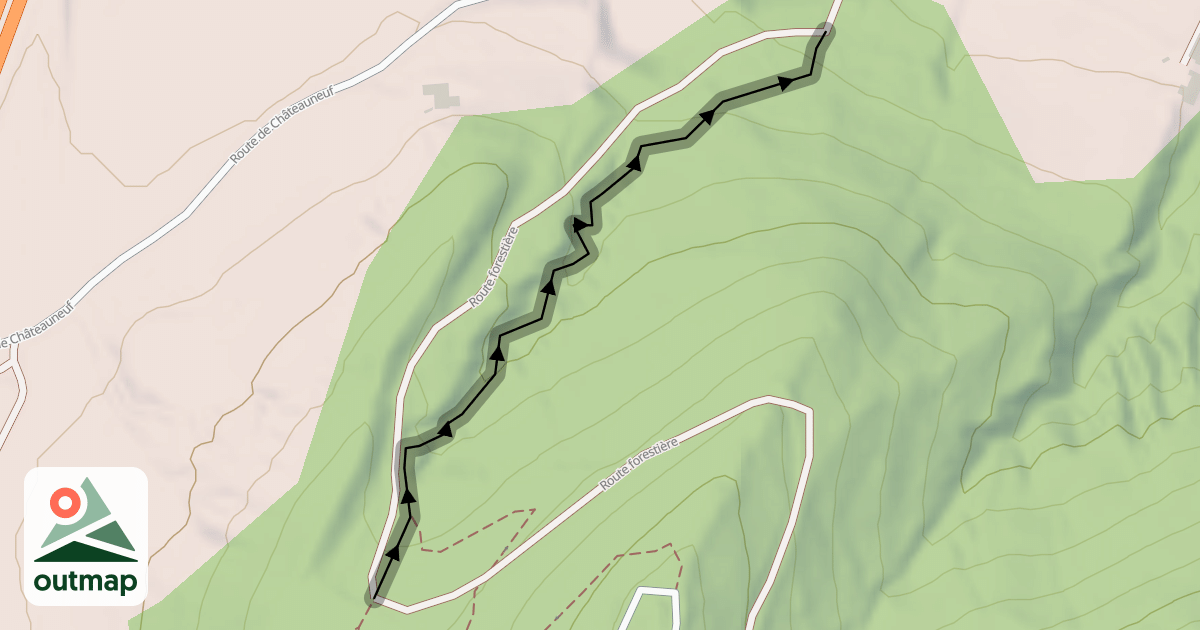 Map of Les Toboggans