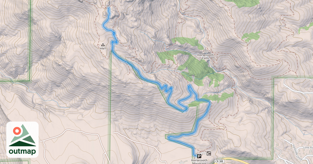 Map of South Ridge Trail