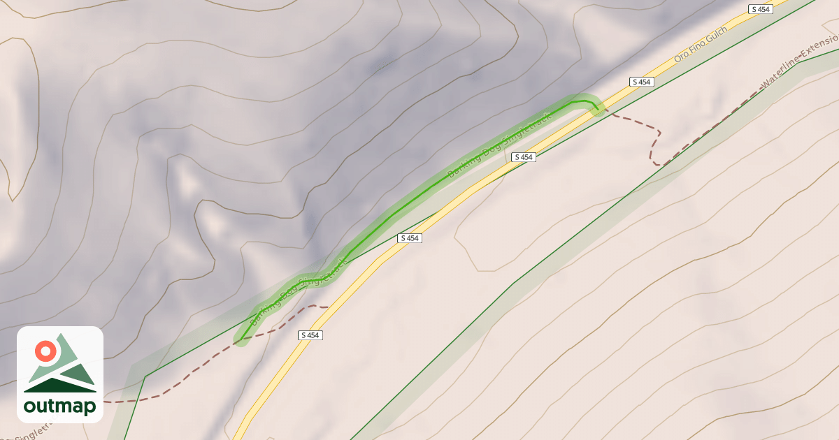 Map of Barking Dog Singletrack