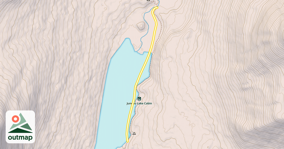 Map of Resurrection Pass Trail-Winter Route