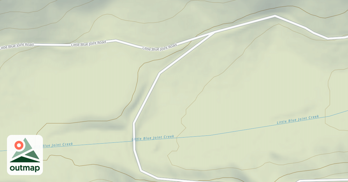 Map of (FDR) LIT. BLUE JOINT-COAL CR.
