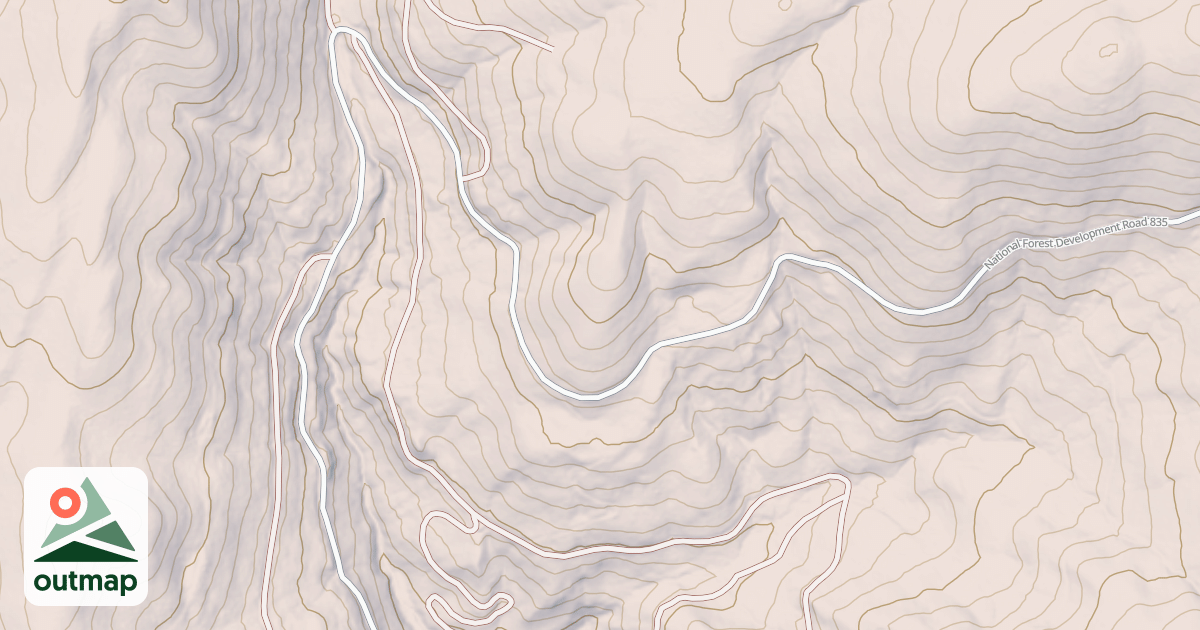 Map of ANDERSON CREEK CONTOUR