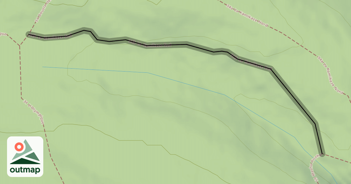 Map of 34b La Kamikaze Sud