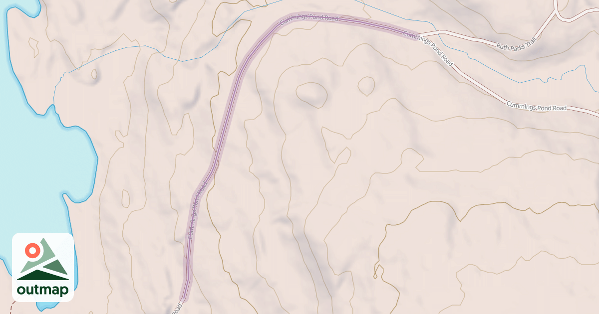Map of Cummings Pond Road