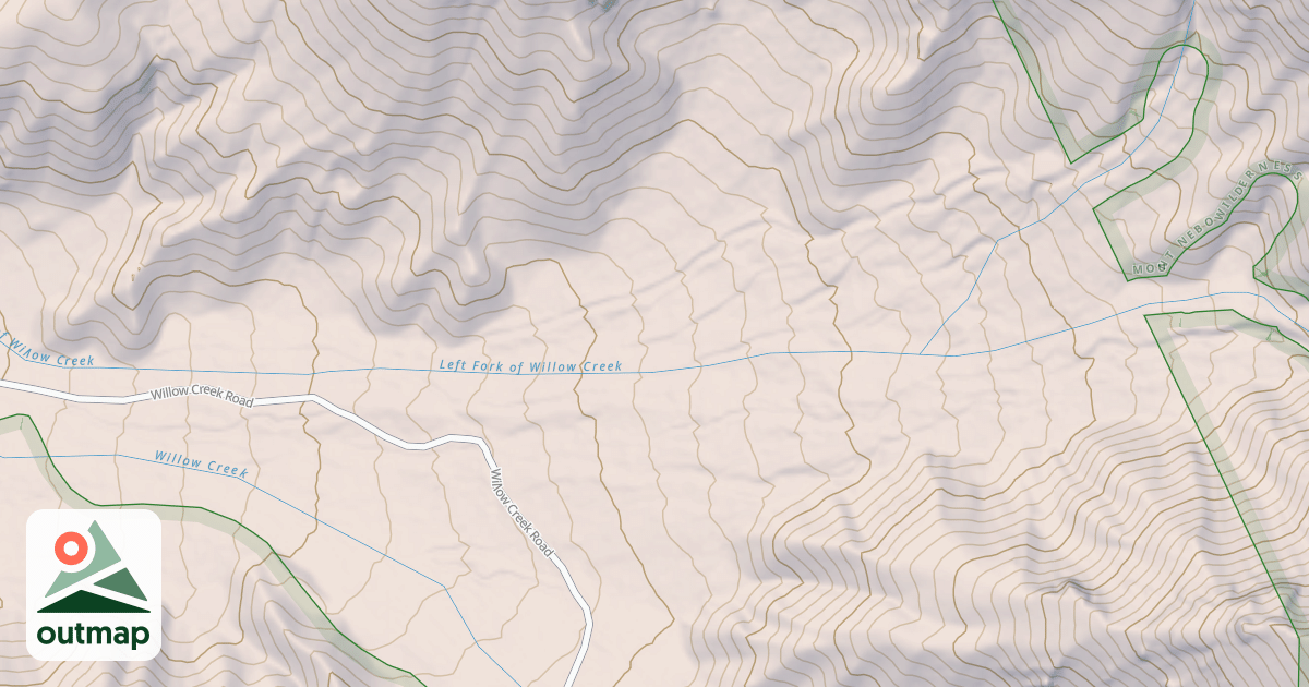 Map of LEFT FORK WILLOW CREEK
