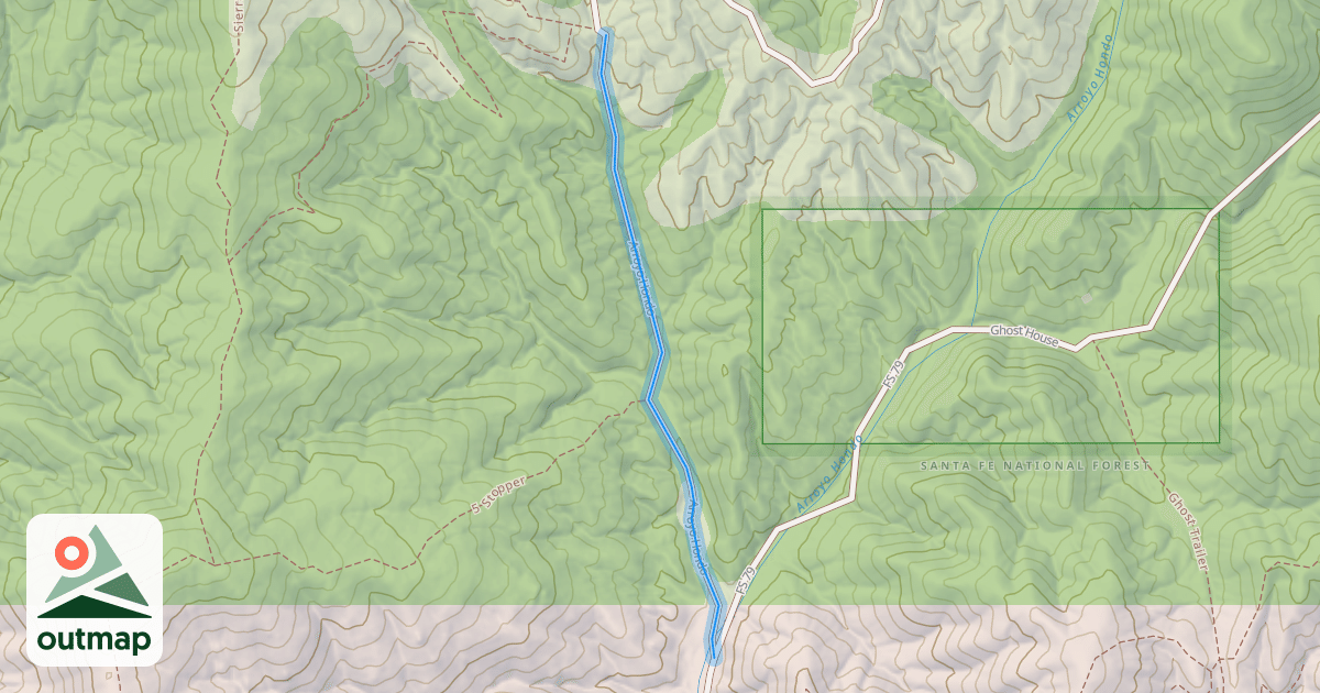 Map of Arroyo Hondo