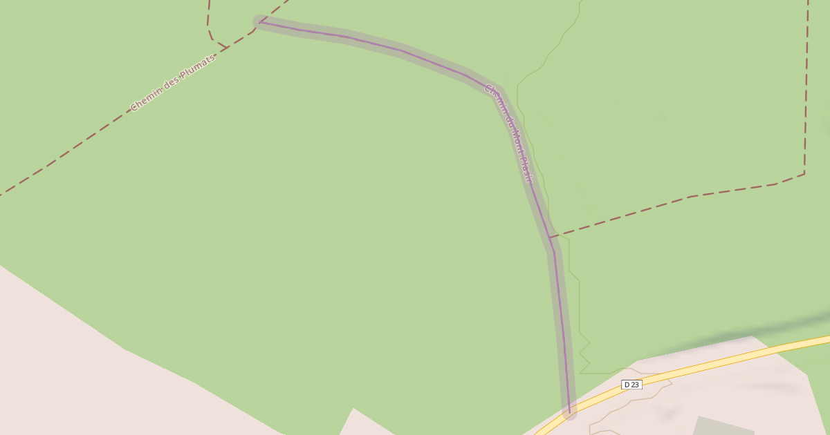 Map preview of Chemin du Mont Plasir