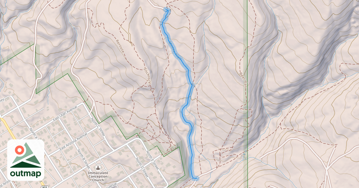 Map of Moose Trail