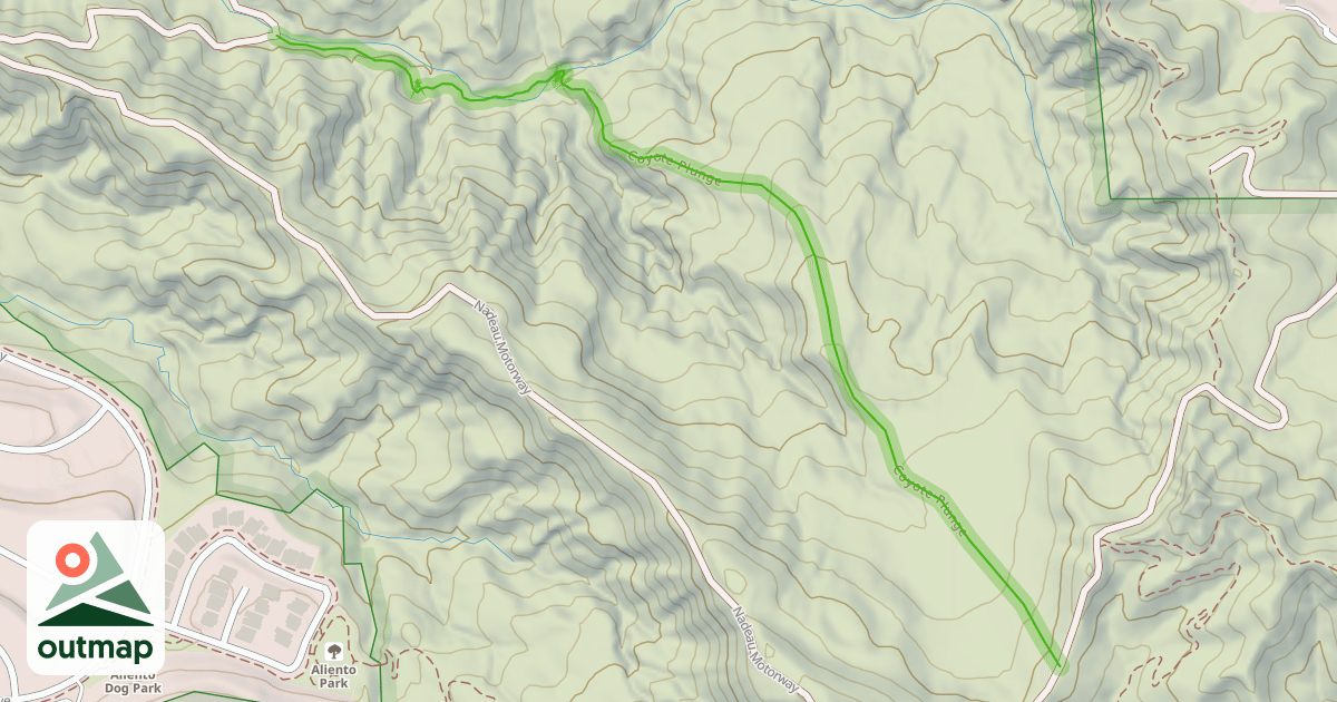 Map of Coyote Plunge