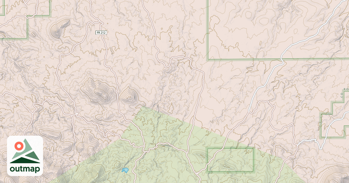 Map of CORNFIELD CANYON