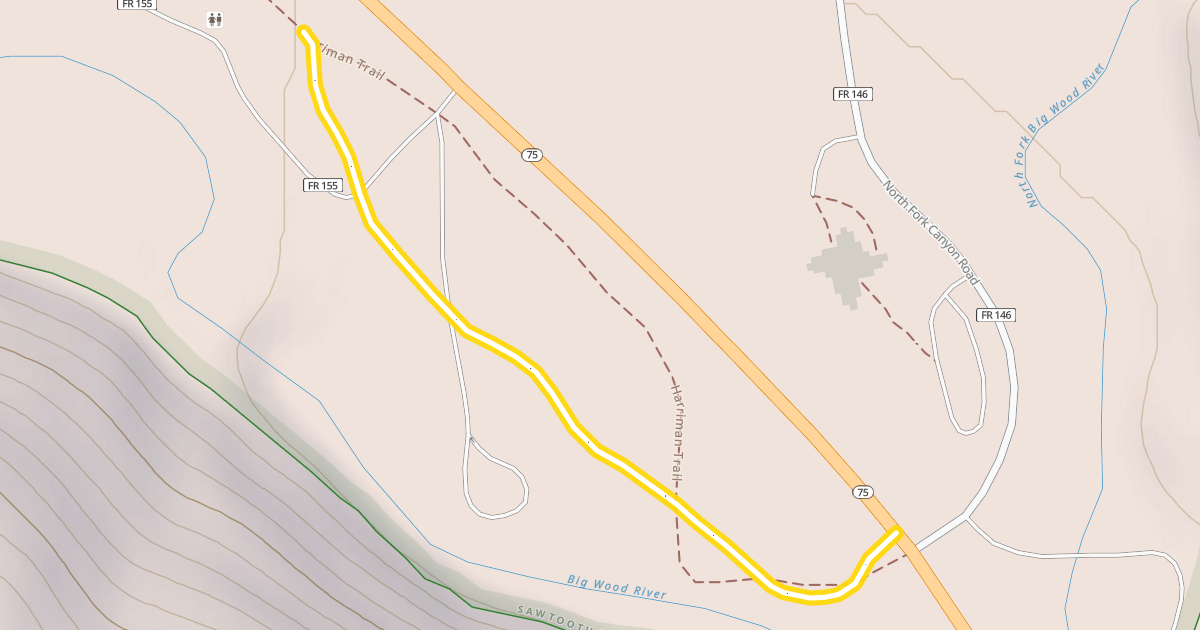 Map preview of SNRA to Frostbite Flats
