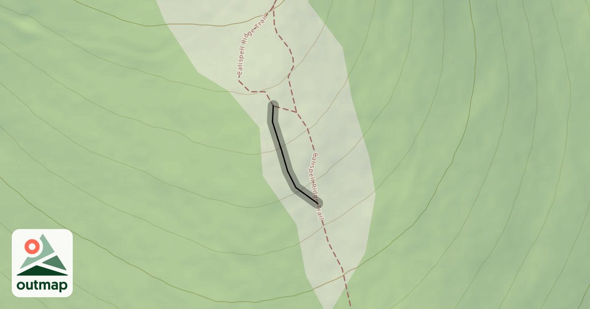 Map of Calispell Ridge Trail